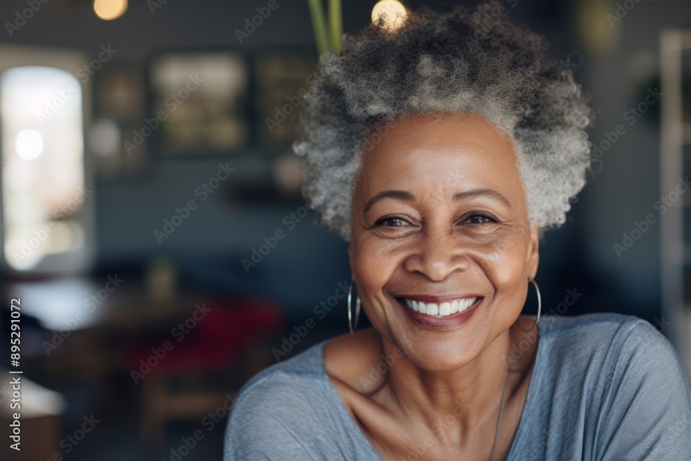 Portrait of a smiling senior woman in nursing home Portrait of a smiling senior woman in nursing home