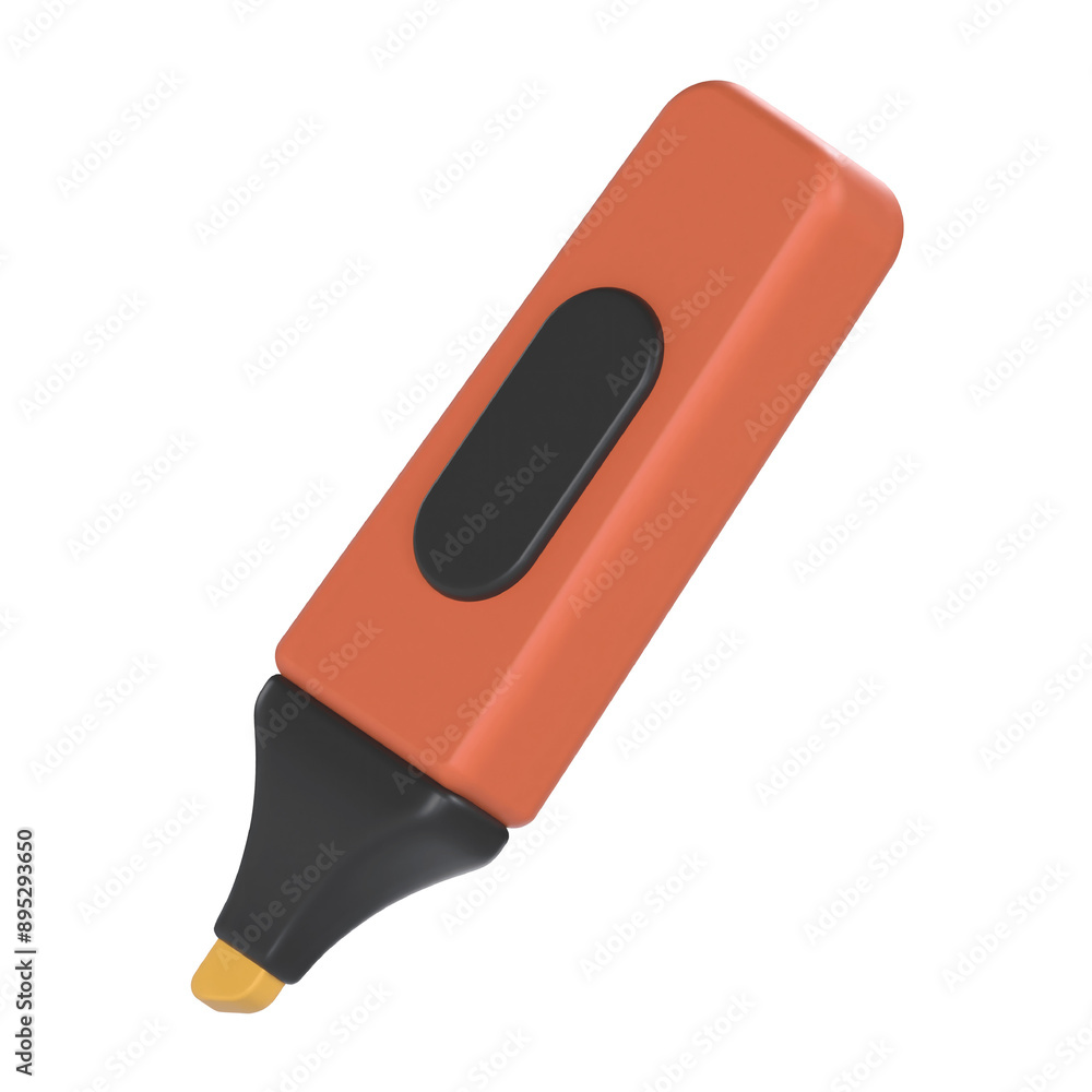 Highlighter 3D Illustration Render School icons Highlighter 3D Illustration Render School icons
