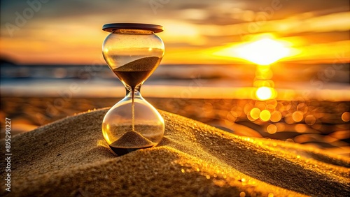 Hourglass on sand, capturing moments in golden time, hourglass, sand, timekeeping, machine, golden, capture, limited, moment