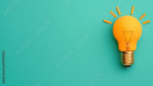 Innovative Corporate Success Illustration, a flat design showcasing achievement and creativity, featuring ample text space, emphasizing depth and clarity in the composition.