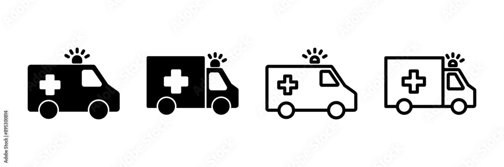 Ambulance Icon vector isolated on white background. Ambulance Icon Design. ambulance truck icon vector Ambulance Icon vector isolated on white background. Ambulance Icon Design. ambulance truck icon vector