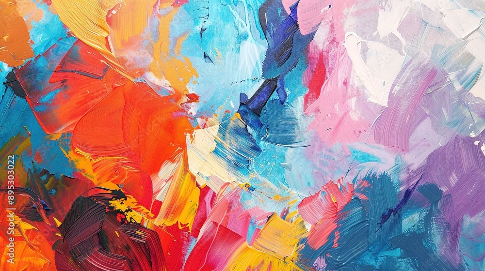 Abstract Painter: Creating abstract art with vibrant colors and shapes. Abstract Painter: Creating abstract art with vibrant colors and shapes.