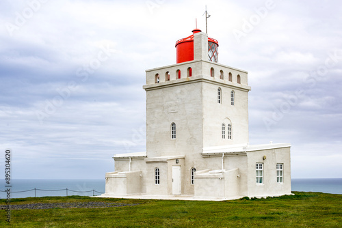 Dyrhólaey Lighthouse, south coast of Iceland near town of Vik