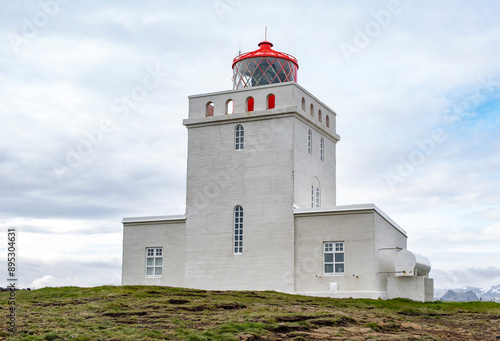 Dyrhólaey Lighthouse, south coast of Iceland near town of Vik