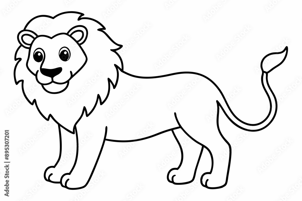 Funny Lion Vector Illustration with White Background Cartoons, Clipart, and Line Art Design, Funny lion vector illustration, perfect for cartoons, clipart, and line art designs with white background Funny Lion Vector Illustration with White Background Cartoons, Clipart, and Line Art Design, Funny lion vector illustration, perfect for cartoons, clipart, and line art designs with white background