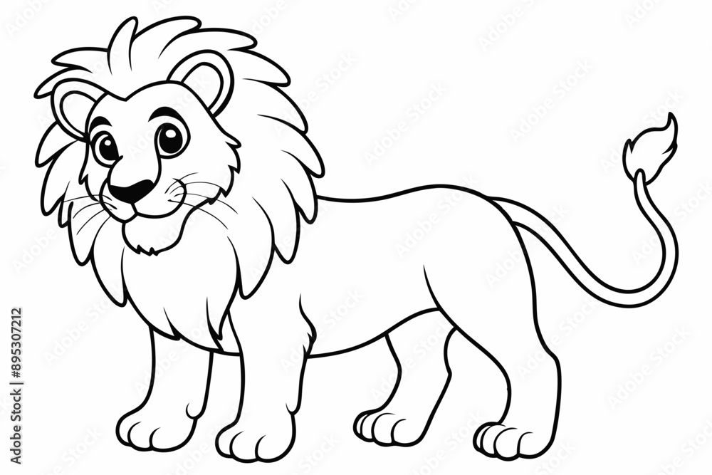 Funny Lion Vector Illustration with White Background Cartoons, Clipart, and Line Art Design, Funny lion vector illustration, perfect for cartoons, clipart, and line art designs with white background Funny Lion Vector Illustration with White Background Cartoons, Clipart, and Line Art Design, Funny lion vector illustration, perfect for cartoons, clipart, and line art designs with white background