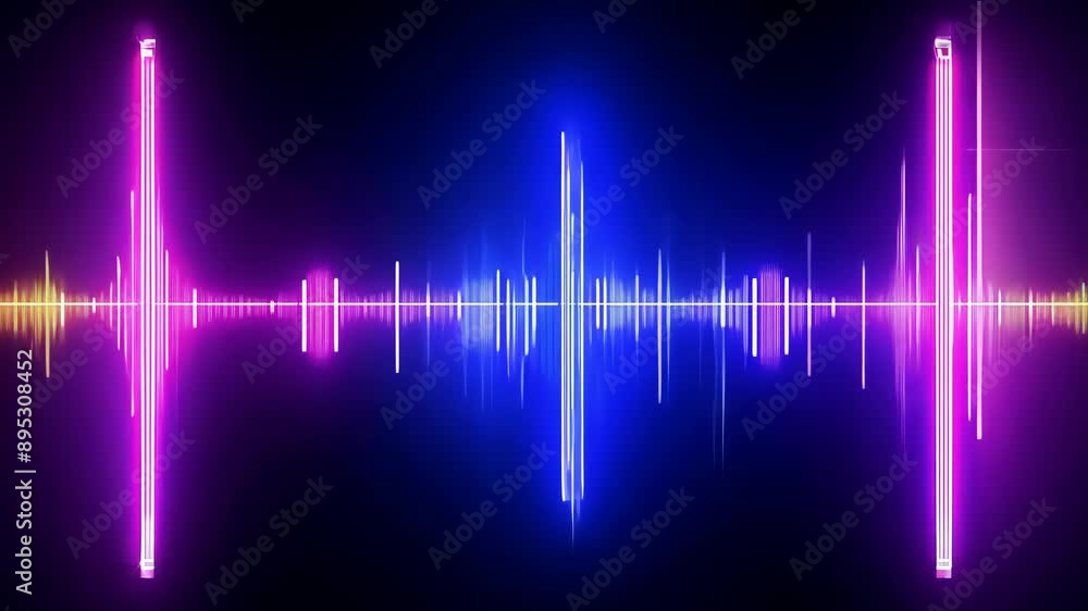 Pulsating Rhythms: Seamless Music Equalizer Background