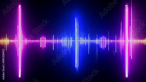 Pulsating Rhythms: Seamless Music Equalizer Background