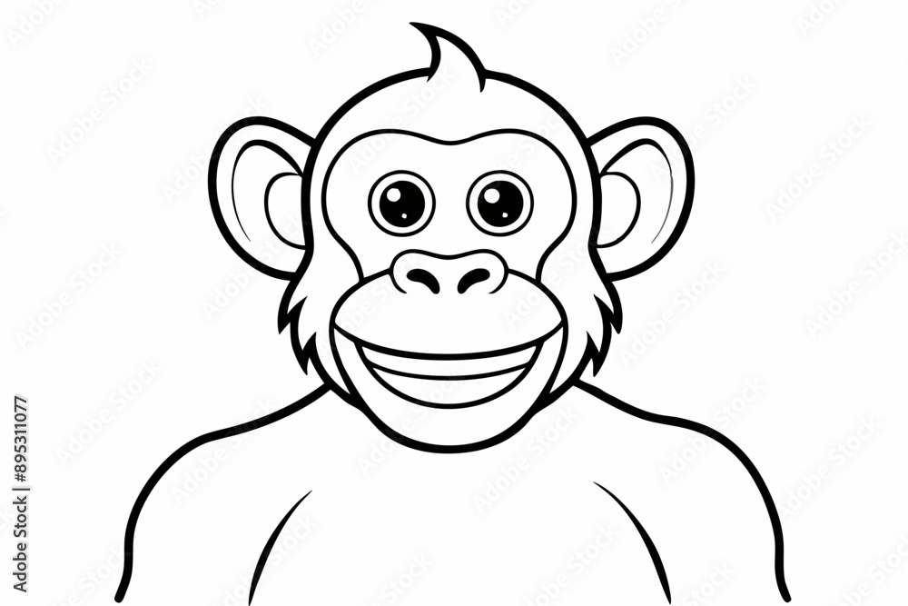 Funny Monkey Vector Illustration on White Background | Cartoons, Clipart, Line Art Design, Funny monkey vector illustration on white background, perfect for cartoons, clipart, and line art designs. Funny Monkey Vector Illustration on White Background | Cartoons, Clipart, Line Art Design, Funny monkey vector illustration on white background, perfect for cartoons, clipart, and line art designs.