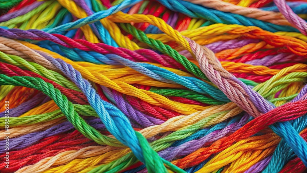 Colorful threads weaving together to create a vibrant and intricate pattern, textile, sewing, craft, weaving, colorful, vibrant Colorful threads weaving together to create a vibrant and intricate pattern, textile, sewing, craft, weaving, colorful, vibrant