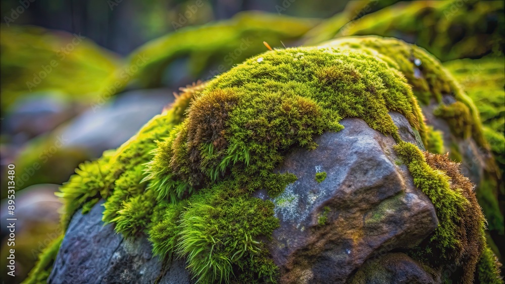 Close-up of moss-covered rough rock, moss, rock, close-up, nature, texture, green, outdoors, natural, stone, rugged Close-up of moss-covered rough rock, moss, rock, close-up, nature, texture, green, outdoors, natural, stone, rugged