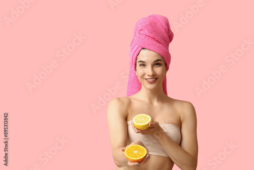 Beautiful young woman with ...