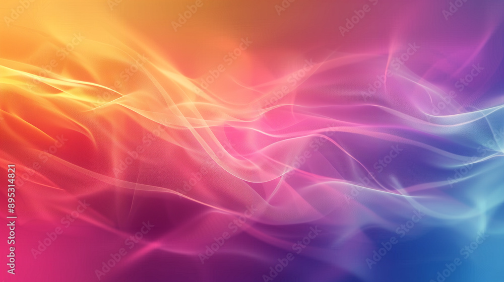 Obraz premium Gradient motion set with a dynamic blur effect, incorporating bright colours in a smooth and creative design