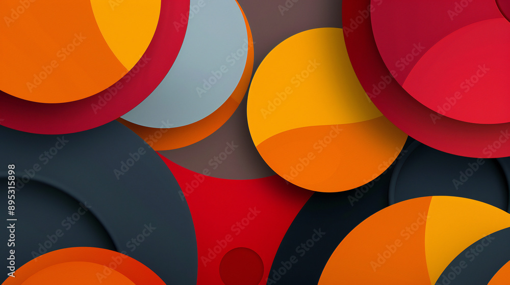 Minimalistic overlapping circles background illustration Minimalistic overlapping circles background illustration