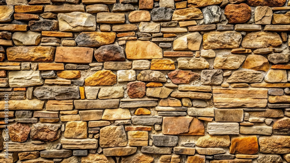 Fototapeta premium Stone wall background with rough texture and natural colors, stone, wall, background, texture, rough, natural, colors