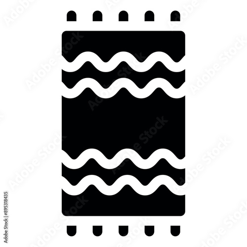beach towel icon 