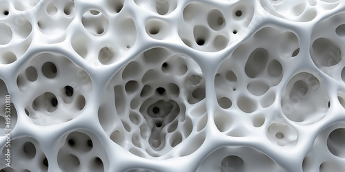 Vibrant 3d porous abstract dynamic background fluid motion, swirling patterns, rich blend of colors. AI generated