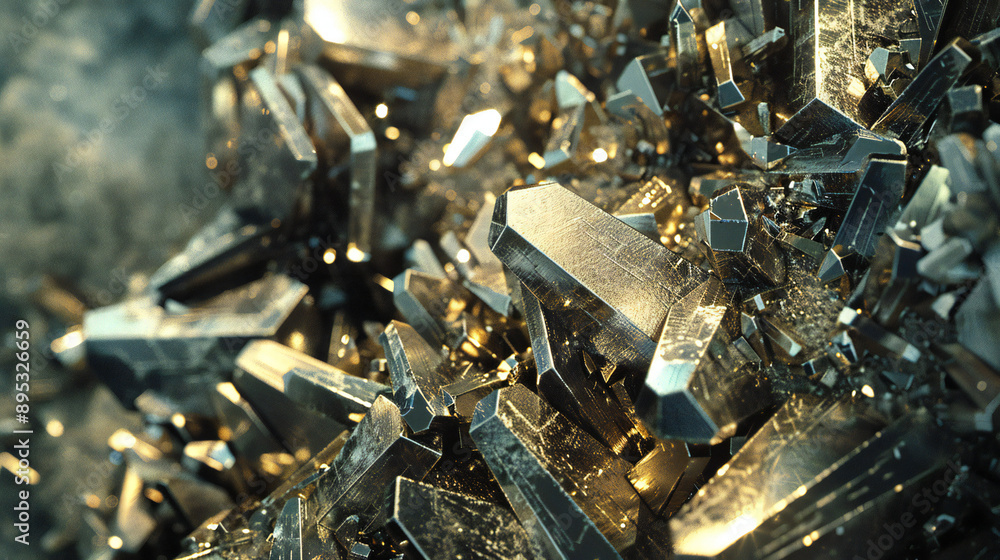 Pyrite texture with background illustration Pyrite texture with background illustration