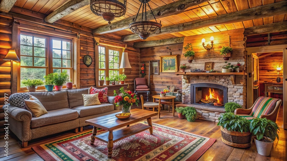 Cozy interior of a house in Odessa country with rustic decor, rustic, cozy, interior, house, home, Odessa, country, decor Cozy interior of a house in Odessa country with rustic decor, rustic, cozy, interior, house, home, Odessa, country, decor