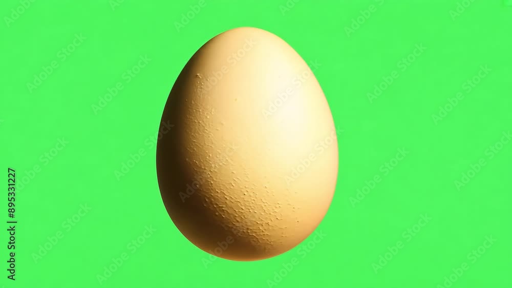 Single Egg on green screen background with Ai generated.
Single Egg on green screen background with Ai generated.
