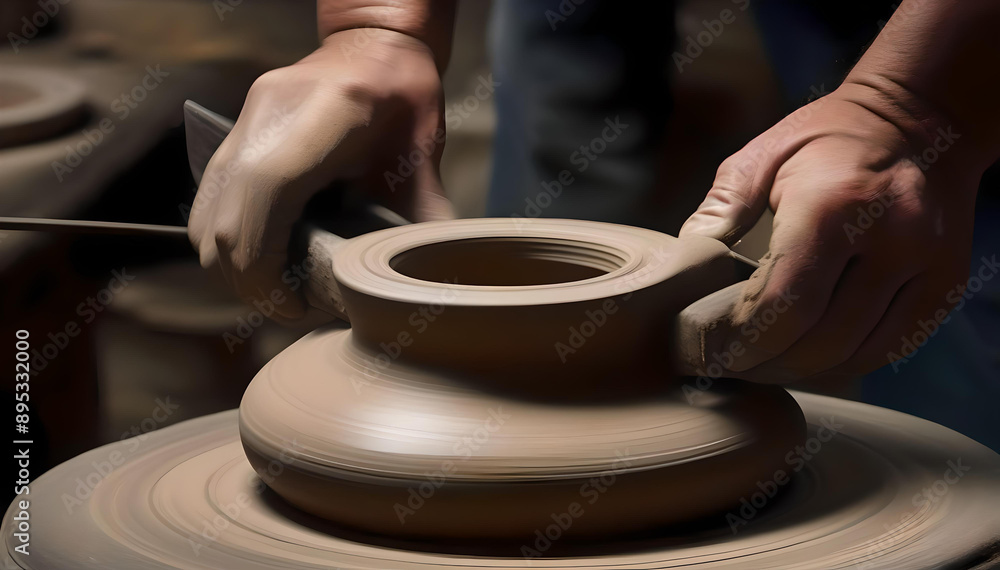Capturing the art of creation, every spin of the wheel reveals the beauty of pottery in motion Capturing the art of creation, every spin of the wheel reveals the beauty of pottery in motion