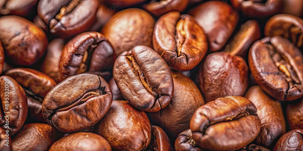 Macro shot of coffee beans with a focus on their tasty details and unique food texture , coffee, beans, macro Macro shot of coffee beans with a focus on their tasty details and unique food texture , coffee, beans, macro