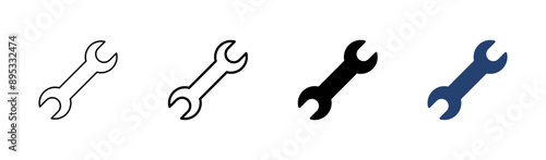 Wrench icon set. repair icon vector. tools icon vector