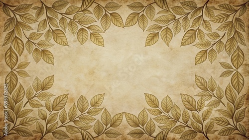 Vintage flowing leaves seamless pattern, vintage, leaves, seamless, pattern, retro, botanical, foliage, nature