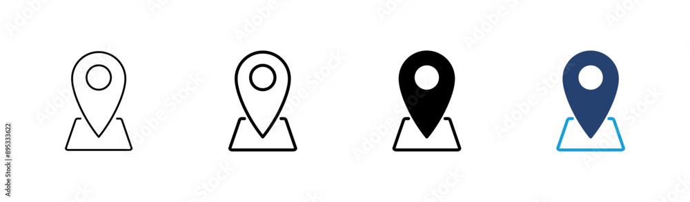 Pin icon set. Location icon vector. destination icon. map pin Pin icon set. Location icon vector. destination icon. map pin
