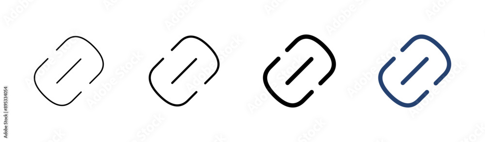 Link icon set. Hyperlink chain symbol. Link icon set. Hyperlink chain symbol.