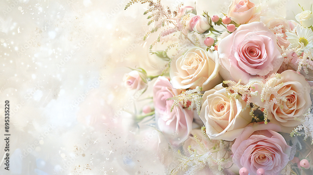 Soft pastel wedding background illustration Soft pastel wedding background illustration