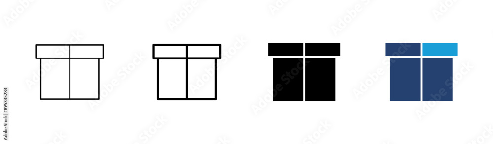 Box icon set. box vector icon, package, parcel Box icon set. box vector icon, package, parcel