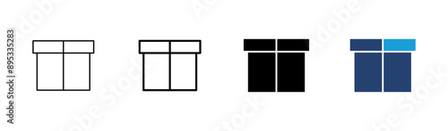 Box icon set. box vector icon, package, parcel