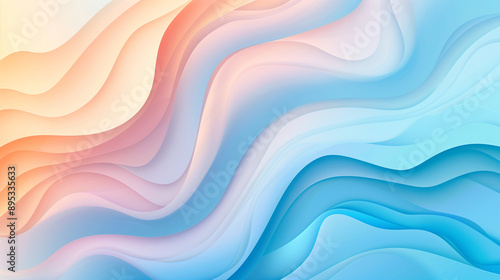 Modern vector art with a smooth gradient of blue and light colours, perfect for a digital poster