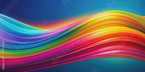 Abstract colorful background resembling flowing waves, abstract, colorful, background, waves, pattern, design, vibrant