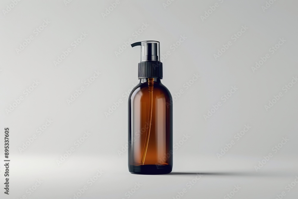 A bottle of lotion sits on a table in the shade A bottle of lotion sits on a table in the shade