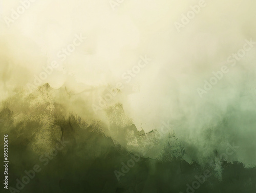 Subdued olive and background illustration
