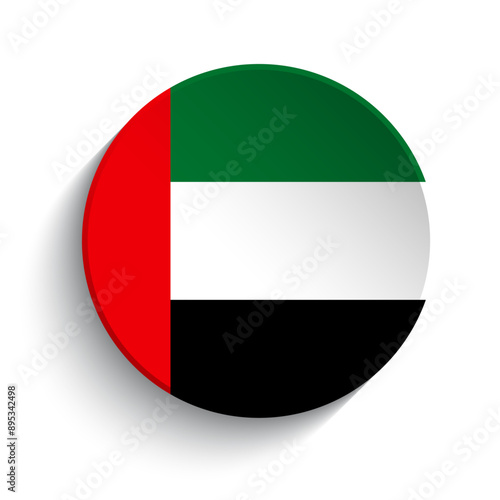 United Arab Emirates flag button