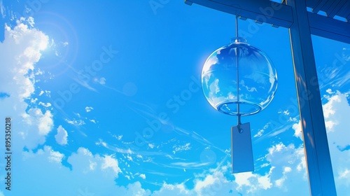 日本の風鈴と青空5