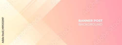 minimalist banner background.soft color. Pink and yelow gradation. slash effect memphis.eps 10