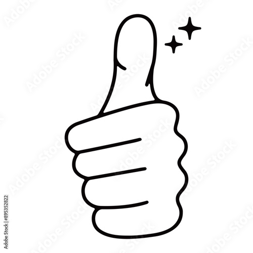 【OK！】グッドサイン！親指を立てて合格・いいね・好評価を表すイラスト素材