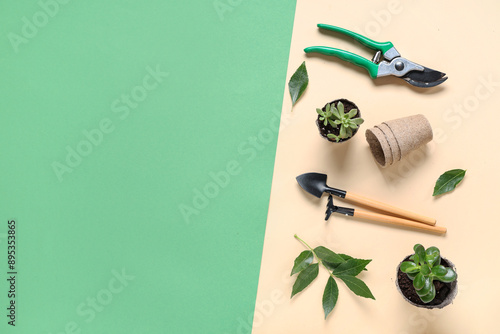 Gardening tools with shovel...
