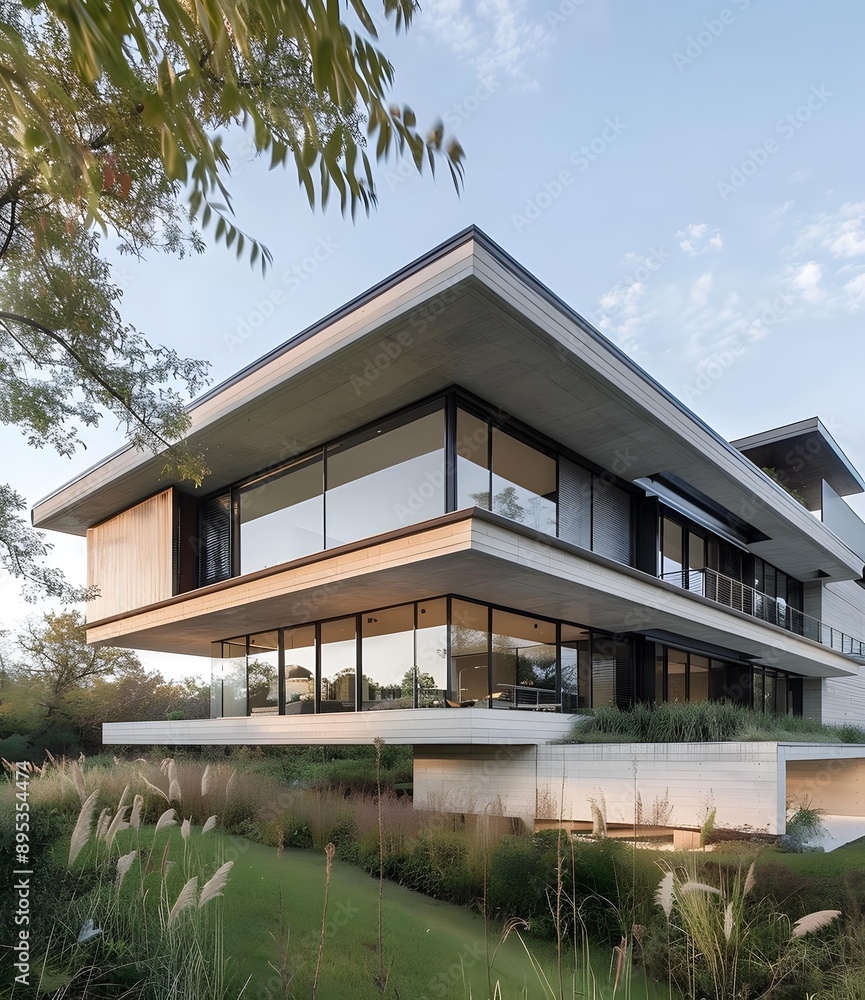 Modern Architecture House Design with Large Windows Modern Architecture House Design with Large Windows