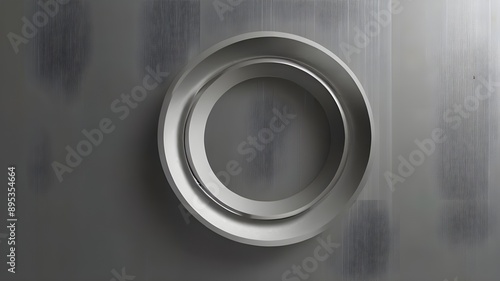 Modern abstract light silver background elegant circle shape design Generative AI