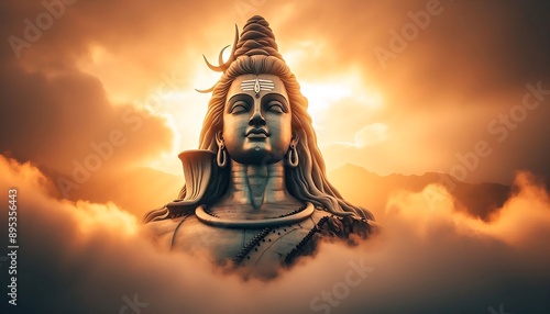 Lord Shiva in a Dhyana Mudra photo