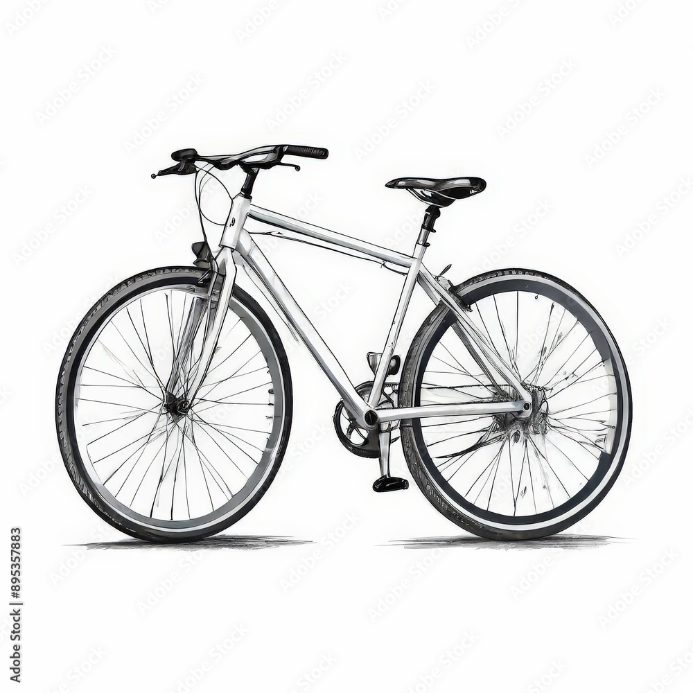 Fototapeta premium the AI Image Generator, bicycle with a black seat