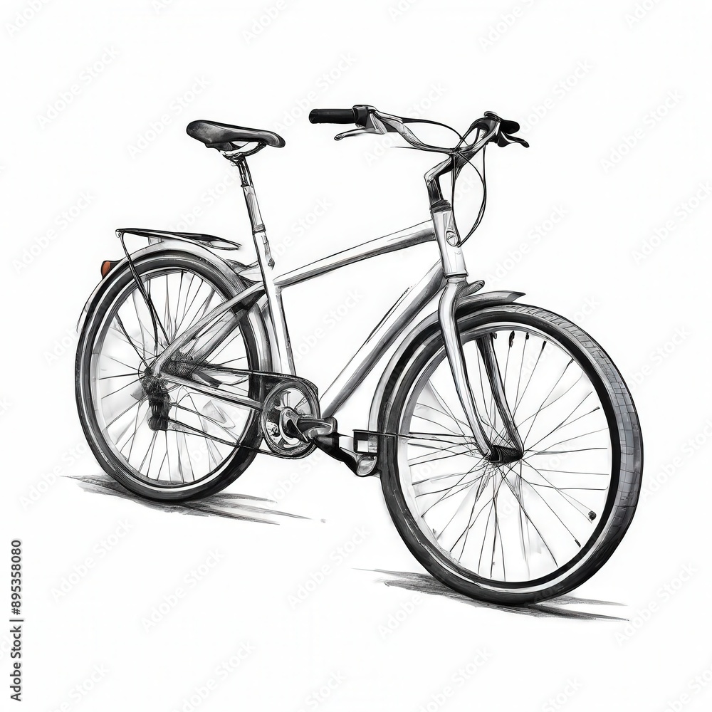 the AI Image Generator, bicycle with a black seat the AI Image Generator, bicycle with a black seat