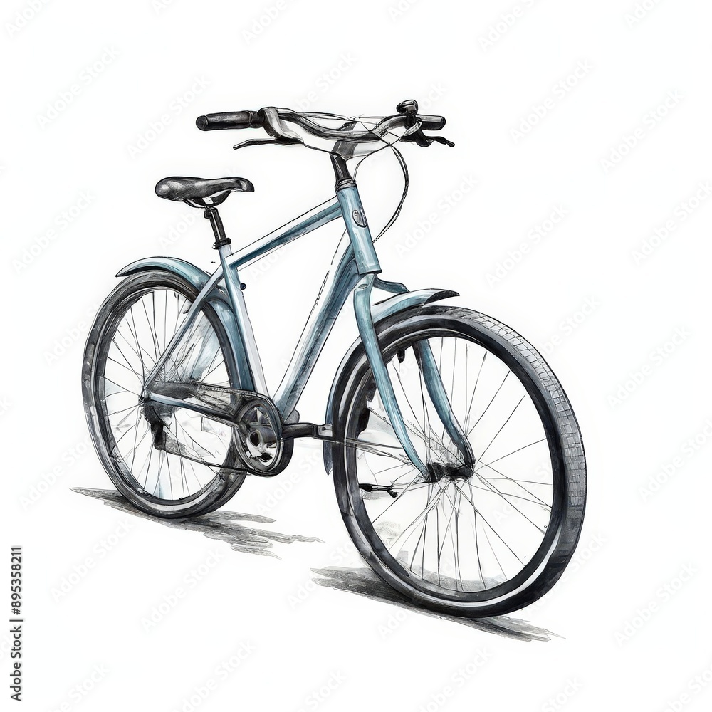 Fototapeta premium the AI Image Generator, bicycle with a black seat