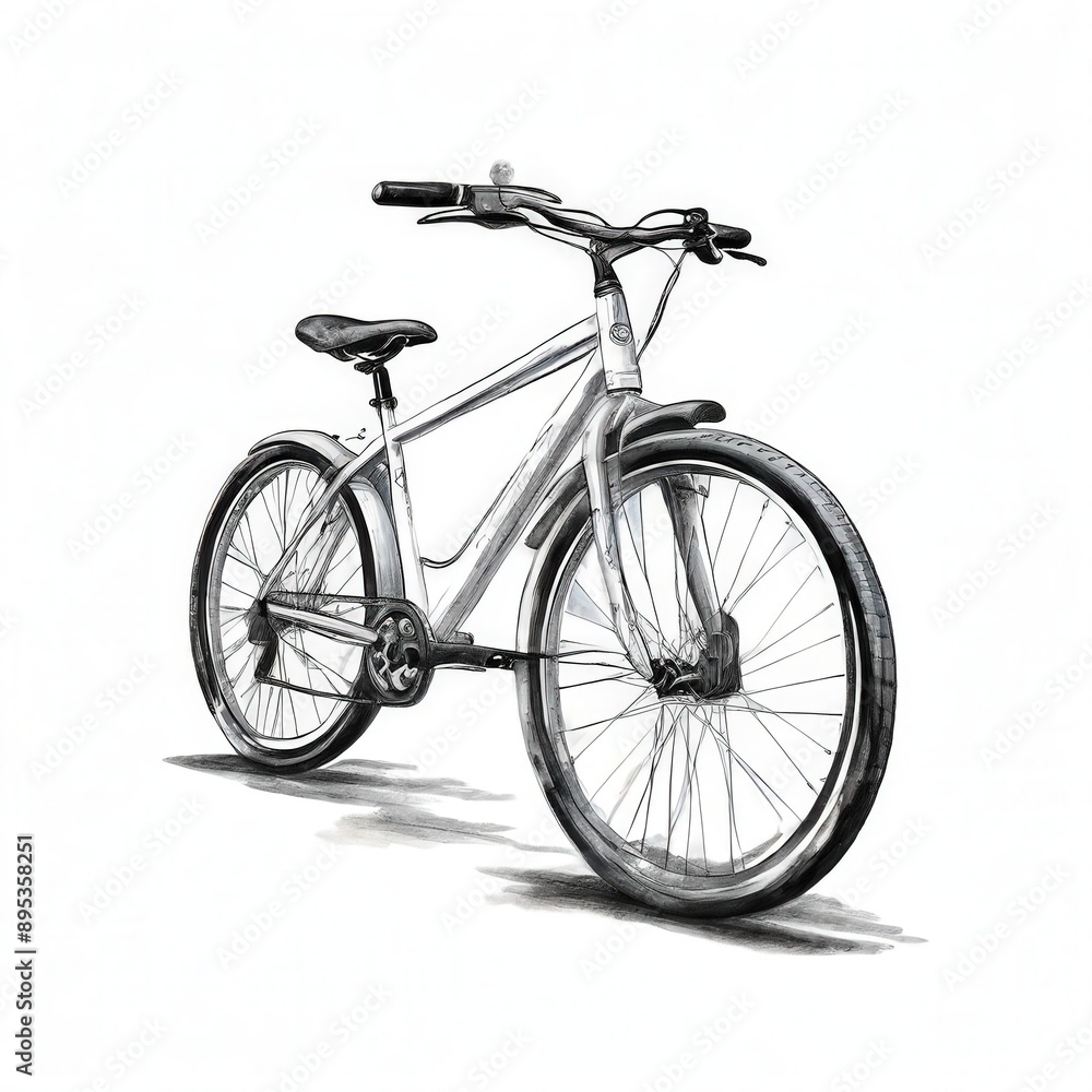Fototapeta premium the AI Image Generator, bicycle with a black seat
