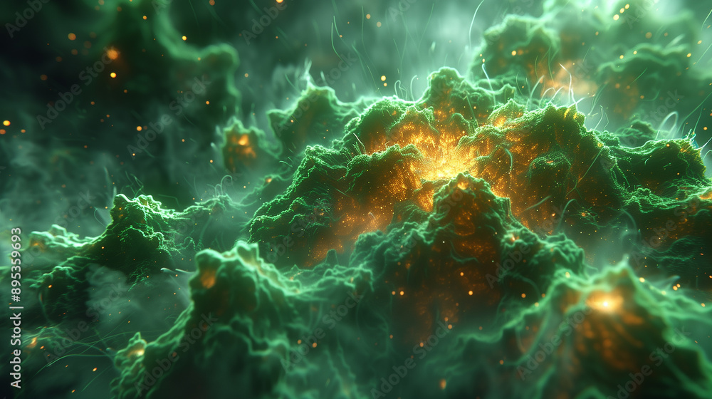Dramatic Biohazard Burst in Neon Green and Radioactive Yellow Dramatic Biohazard Burst in Neon Green and Radioactive Yellow